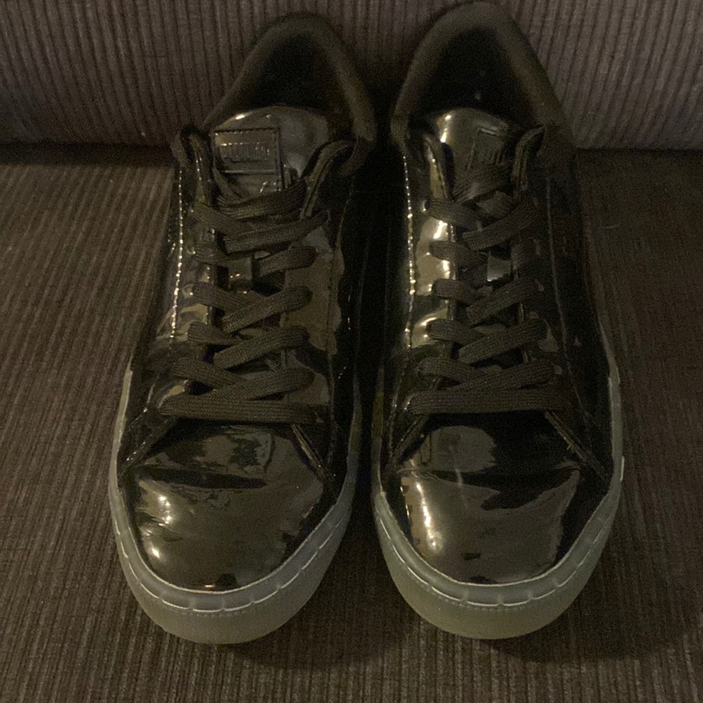 Puma Mens Shoes Size 9.5 Black Ice Athletic Sneakers Platform Lace Up